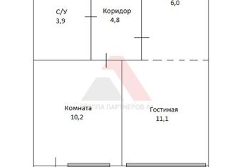 Продам квартиру студию, 39.7 м2, Новосибирск, ЖК Венеция, 1-я Чулымская улица, 12с