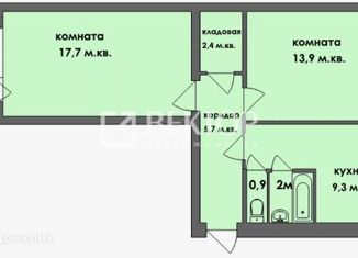 Продается двухкомнатная квартира, 40.7 м2, Иваново, улица Войкова, 22, Октябрьский район