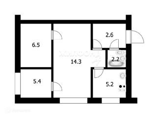 Продается 2-ком. квартира, 36.2 м2, Обь, Геодезическая улица, 3