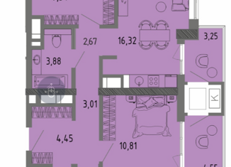 Продается трехкомнатная квартира, 70.46 м2, Крым, улица 9 Мая, 45В