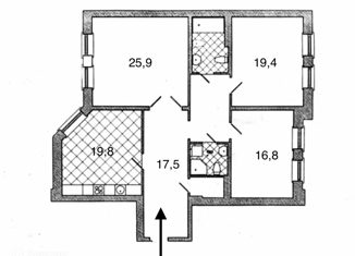 Продается 3-ком. квартира, 117.6 м2, Санкт-Петербург, Захарьевская улица, 33, Захарьевская улица