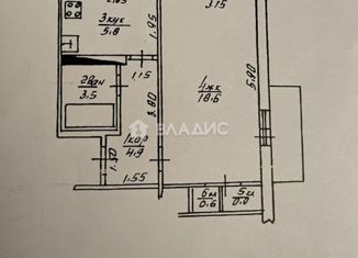 Продаю однокомнатную квартиру, 34.3 м2, Октябрьский, 35-й микрорайон, 38