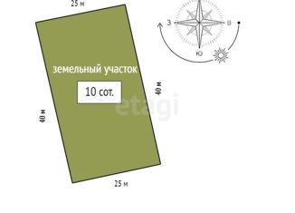 Продаю земельный участок, 10 сот., село Зыково, Звёздная улица