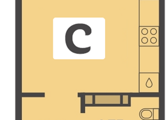 Продажа квартиры студии, 23.87 м2, Краснодар, улица Красных Партизан, 1/3, микрорайон Светлоград