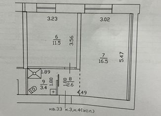 Двухкомнатная квартира на продажу, 34 м2, Нижний Новгород, улица Гоголя, 5, улица Гоголя