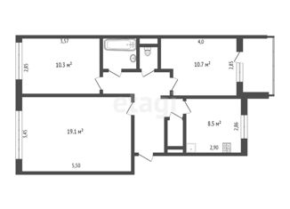 Продается 3-ком. квартира, 63.2 м2, Омская область, улица Рокоссовского, 30