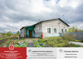 Продам дом, 67.4 м2, рабочий посёлок Хор, улица Мира, 22