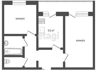 Продаю 2-комнатную квартиру, 50.6 м2, Ярославль, проезд Моторостроителей, 13, Северный жилой район