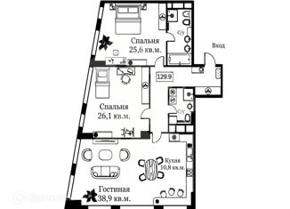Продам 3-ком. квартиру, 130 м2, Москва, Мытная улица, 40к2, район Якиманка