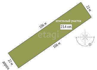 Продам участок, 23.4 сот., село Мазанка