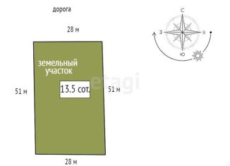 Земельный участок на продажу, 13.5 сот., Красноярский край, Электрический переулок