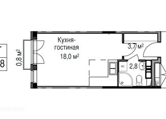 Продается квартира студия, 24.8 м2, Ярославль, Кировский район, улица Свободы, 62к2