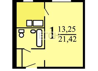 Продаю 1-ком. квартиру, 21.5 м2, Москва, улица Кубинка, 15к2, станция Сетунь