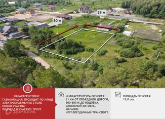 Продается земельный участок, 15 сот., деревня Посохова, Сосновая улица