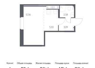 Продается квартира студия, 23.26 м2, Колпино, ЖК Новое Колпино