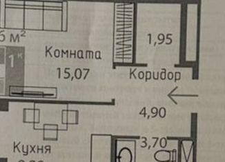 Продаю однокомнатную квартиру, 37.9 м2, Симферополь, Киевская улица, 1, Киевский район