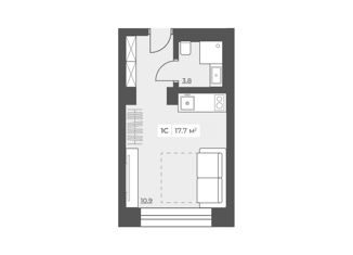 Продам 1-комнатную квартиру, 17.3 м2, Москва, Ленинский проспект, 158, метро Тропарёво