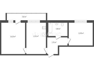 Продам 2-ком. квартиру, 57 м2, село Сновицы, Речная улица, 2А