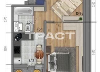 Продажа 2-ком. квартиры, 46.3 м2, Воронеж, ЖК Микрорайон Боровое, улица Федора Тютчева, 93/2