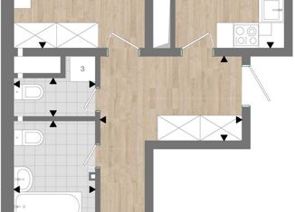 Продам двухкомнатную квартиру, 66 м2, Анапа, Супсехское шоссе, 39к3, ЖК Южный квартал