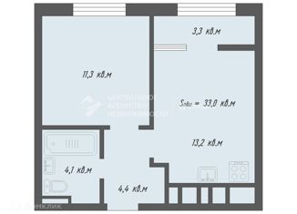 Продается 1-комнатная квартира, 36.3 м2, Рязань, Быстрецкая улица, 18к2, район Кальное