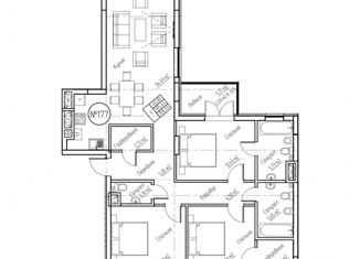 Продается 3-ком. квартира, 112.4 м2, Калининград, Октябрьская улица, 12