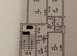 Трехкомнатная квартира на продажу, 58 м2, Усть-Кут, 2-я Набережная улица, 1