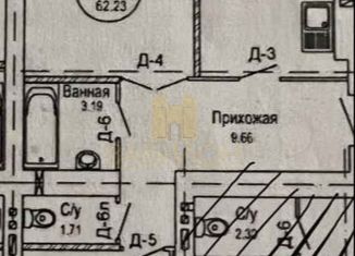 Продажа 2-ком. квартиры, 62 м2, Йошкар-Ола, Воскресенский проспект, 1Б, микрорайон Молодёжный