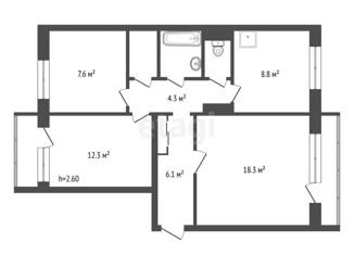 Продажа 3-ком. квартиры, 65.4 м2, Красноярск, улица Партизана Железняка, 50