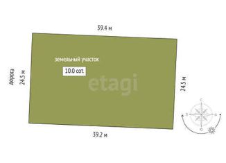 Продажа участка, 10 сот., садовое товарищество Душевное