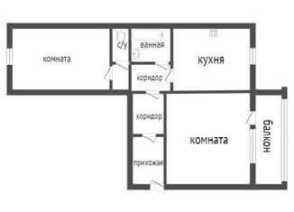 Продаю 2-комнатную квартиру, 57 м2, Курган, 4-й микрорайон, 24, Заозёрный район