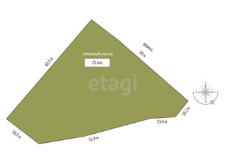 Продаю участок, 25 сот., село Генеральское, Центральная улица