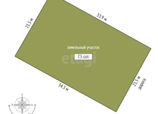 Продается участок, 7.5 сот., коттеджный посёлок Соржа