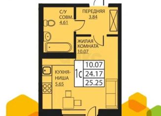 Продается квартира студия, 25.25 м2, Пермский край, Артемьевская улица, 6