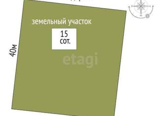 Продам участок, 15 сот., деревня Есаулова, Весенняя улица