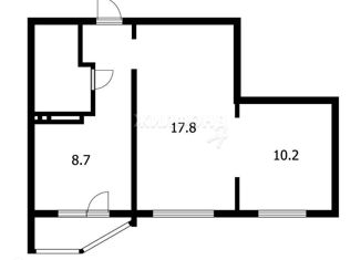 Продам 3-ком. квартиру, 45.1 м2, Новосибирск, улица Ясный Берег, 33, метро Речной вокзал