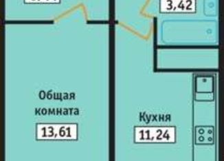 Продается однокомнатная квартира, 34.6 м2, аул Новая Адыгея, Береговая улица, 1к10, ЖК Другие Берега