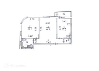 2-ком. квартира на продажу, 80 м2, Москва, Старокоптевский переулок, 8А, станция Коптево