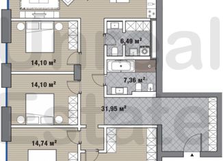 Продам пятикомнатную квартиру, 181.63 м2, Москва, Мосфильмовская улица, 1Б, метро Ломоносовский проспект