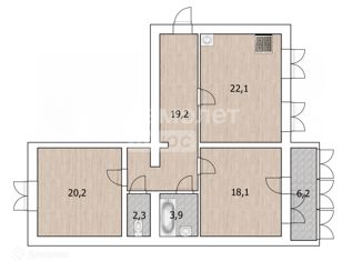 Продается 3-ком. квартира, 88.9 м2, Республика Башкортостан, улица Демьяна Бедного, 68