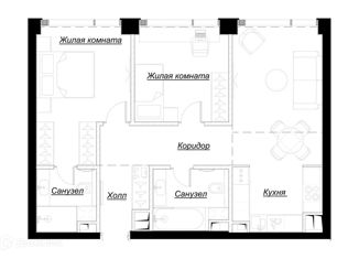 Продажа 3-ком. квартиры, 64.81 м2, Москва, ЖК Мод, 4-я улица Марьиной Рощи, 12к1