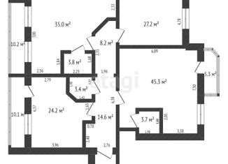 Четырехкомнатная квартира на продажу, 191 м2, Амурская область, Технический переулок, 91