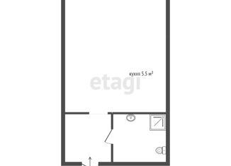 Продаю квартиру студию, 19.7 м2, Екатеринбург, метро Ботаническая, Хуторская улица, 1