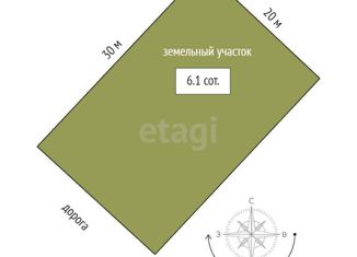 Продажа участка, 6.1 сот., Урожайновское сельское поселение