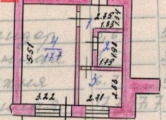Продам 1-комнатную квартиру, 33.1 м2, Буй, улица Максима Горького, 75