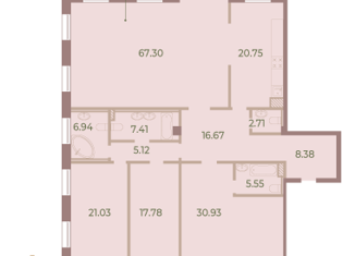 Продажа четырехкомнатной квартиры, 210.7 м2, Санкт-Петербург, Петровский проспект, 9, метро Крестовский остров