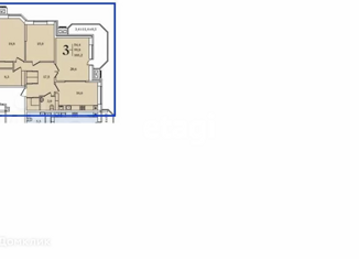 Продажа трехкомнатной квартиры, 100.2 м2, Краснодар, Березанская улица, 41, ЖК Дом на Березанской