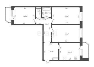 Продажа трехкомнатной квартиры, 90.3 м2, Тюменская область, Широтная улица, 173к4