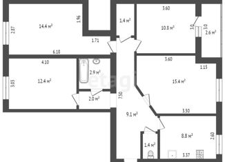 Продам трехкомнатную квартиру, 78 м2, Ростов-на-Дону, Первомайский район, улица Штахановского, 23