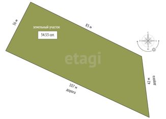 Продам земельный участок, 34.5 сот., село Борки